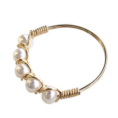 FRESHWATER PEARL RING - DEDICATED BRAID